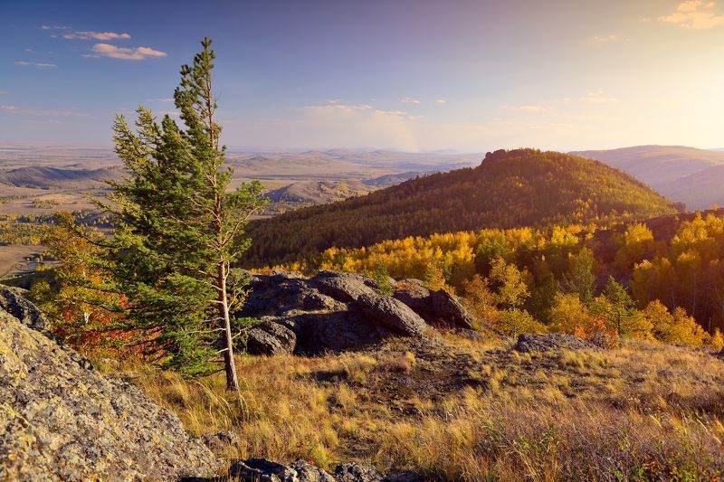 горы, осень, природа, Башкирия, Абзаково, Банное Осень на банном фото превью