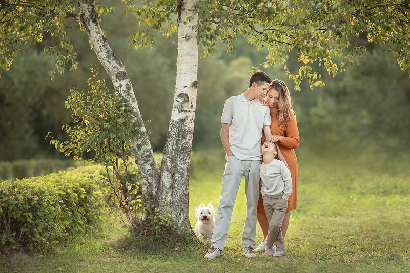 семья, портрет, дети Любимый носик фото превью