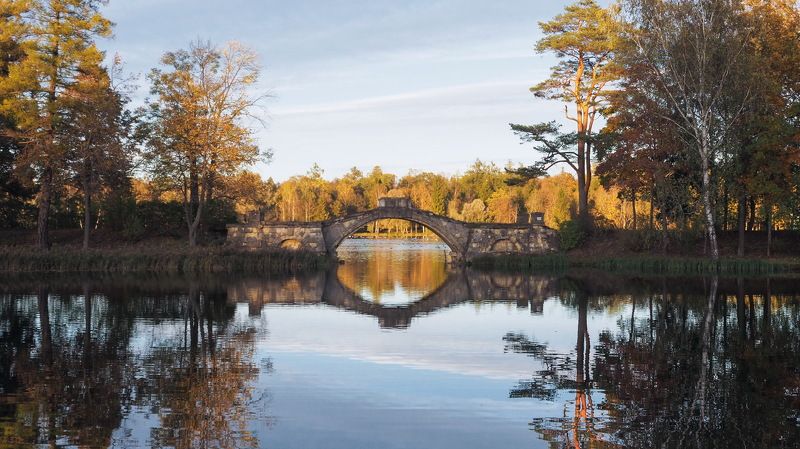 Горбатый мост в Гатчине фото превью