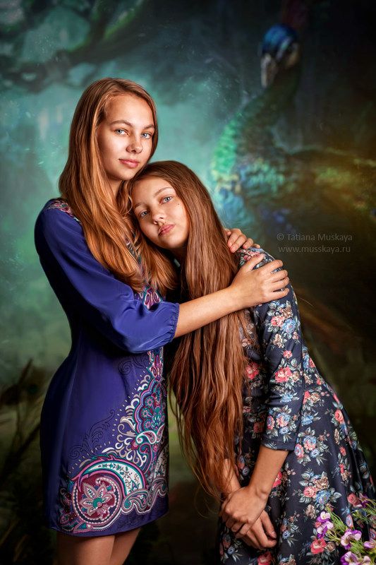 семейная фотосессия Сестры фото превью