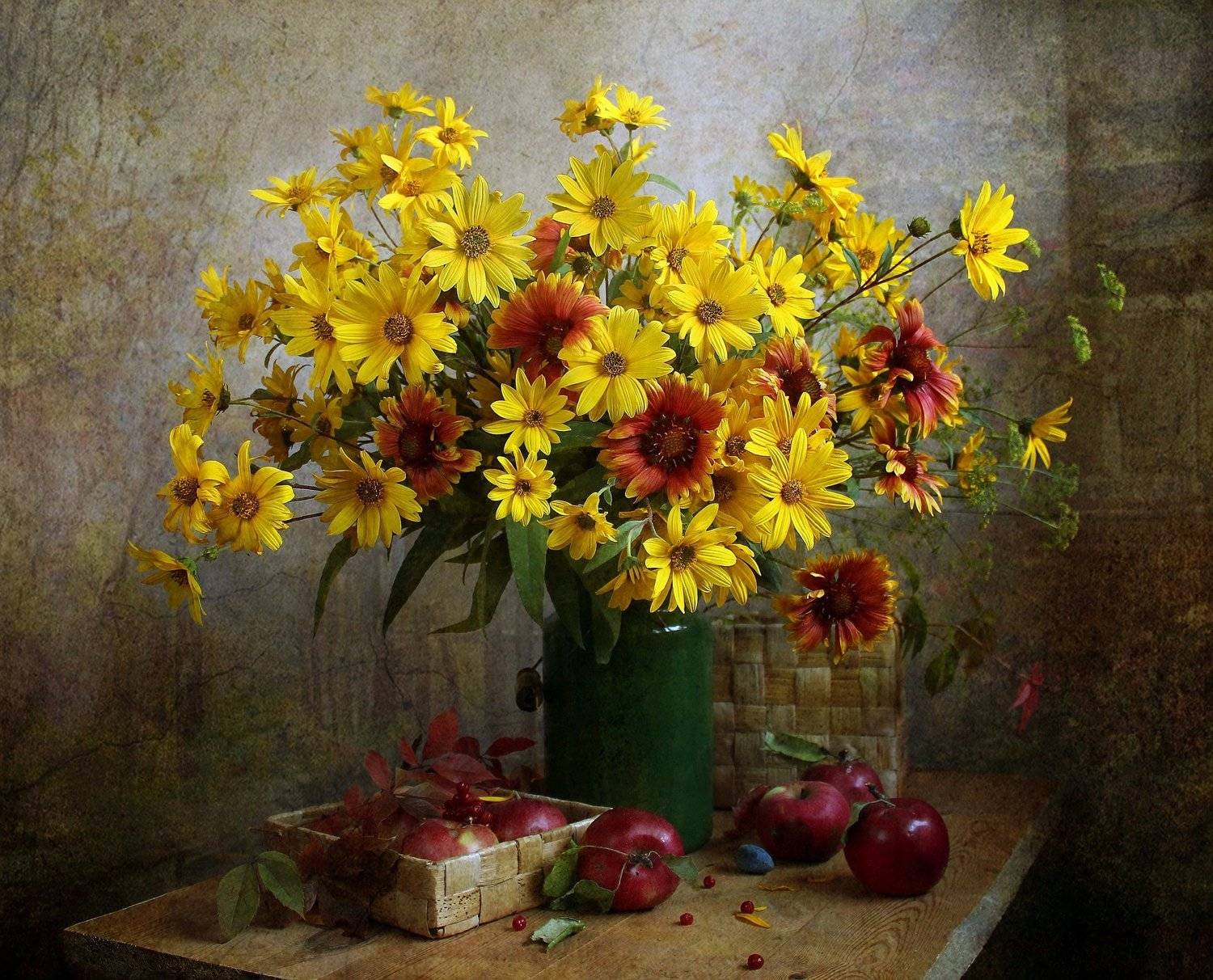 натюрморт, цветы, марина филатова, осень, фрукты, Марина Филатова