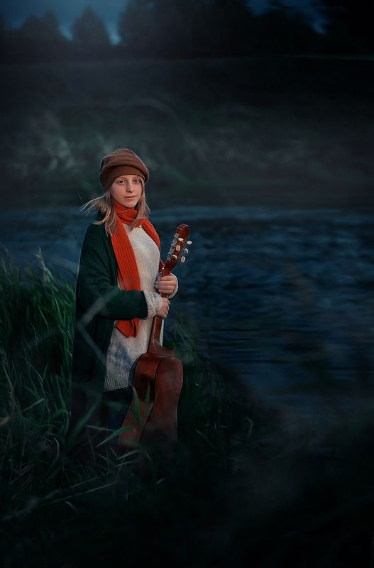 Вечер над рекой фото превью