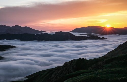 Закат в горах..