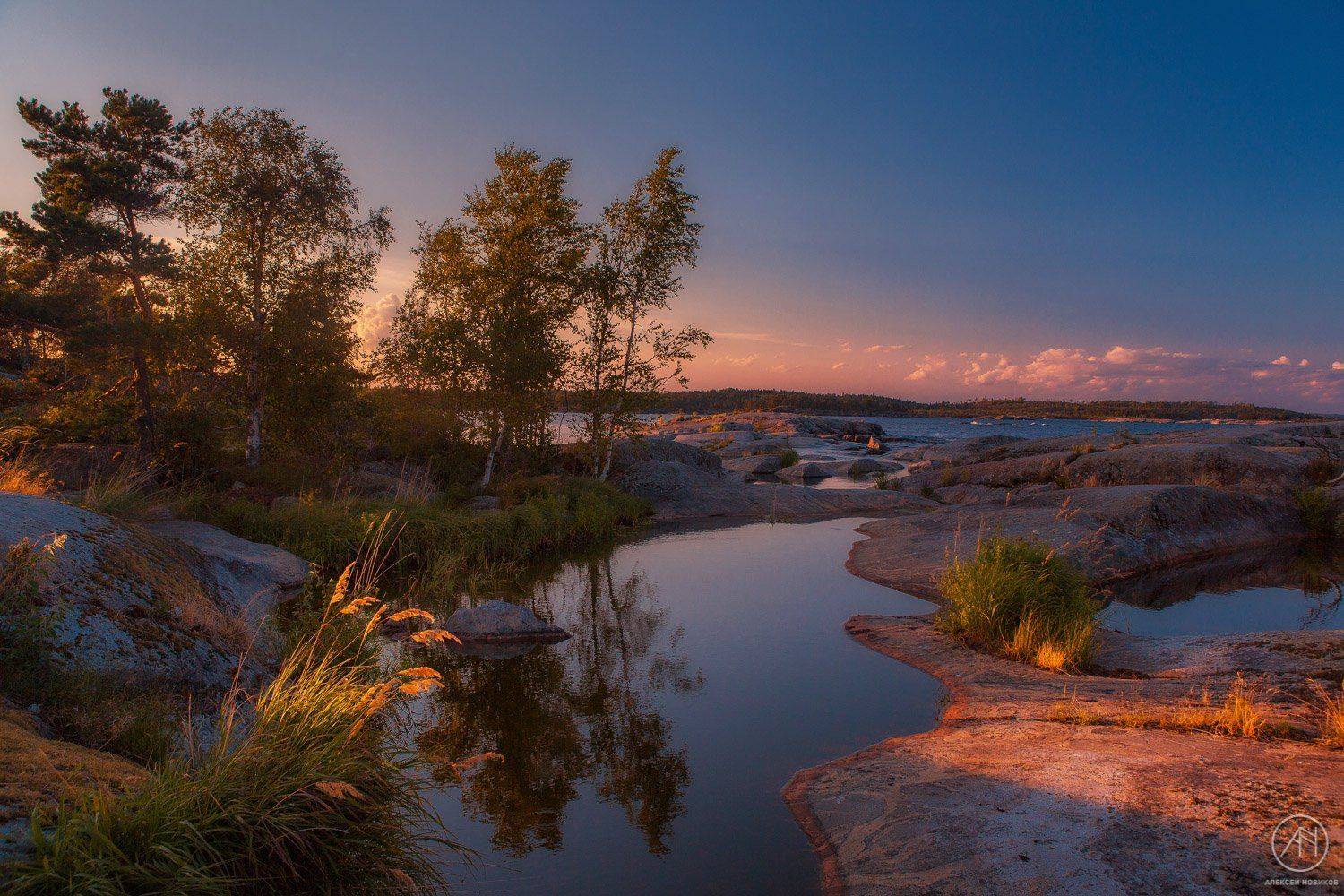 ладога, вечер, карелия, Алексей Новиков