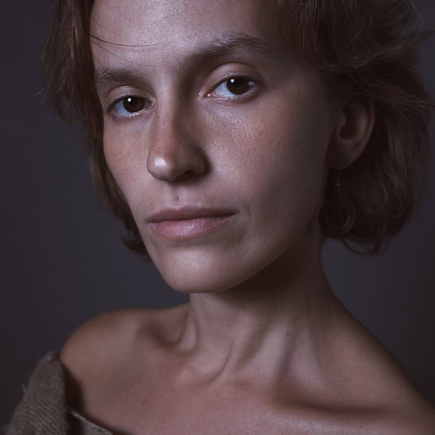 портрет, глаза, дисторсия, живопись, студия, воронеж, Михаил Землянский