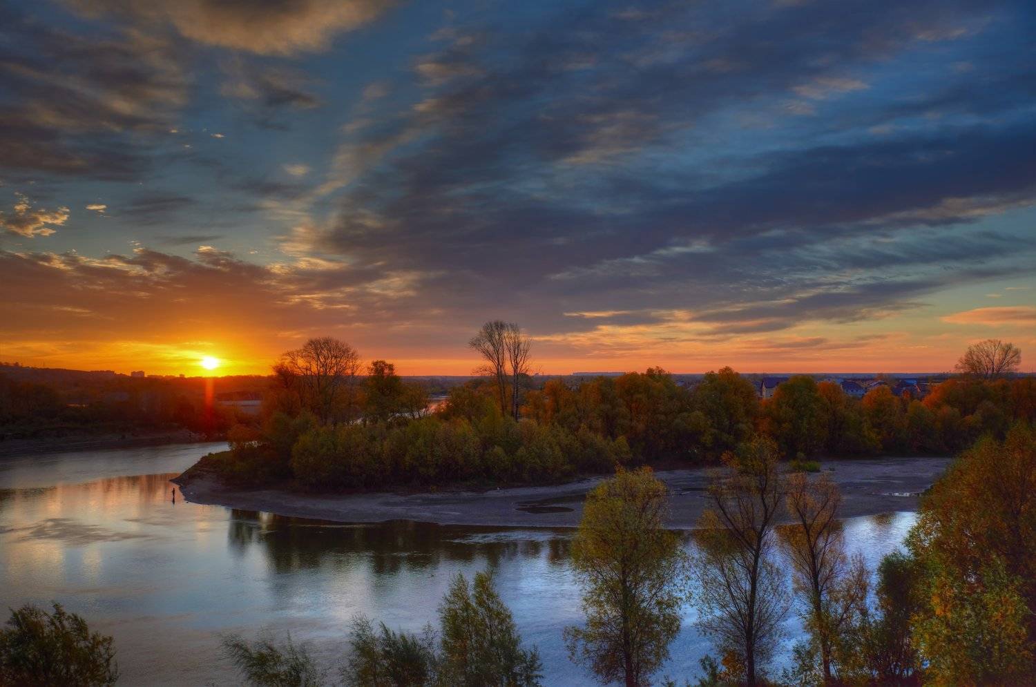 пейзаж, восход, Георгий Муравьёв