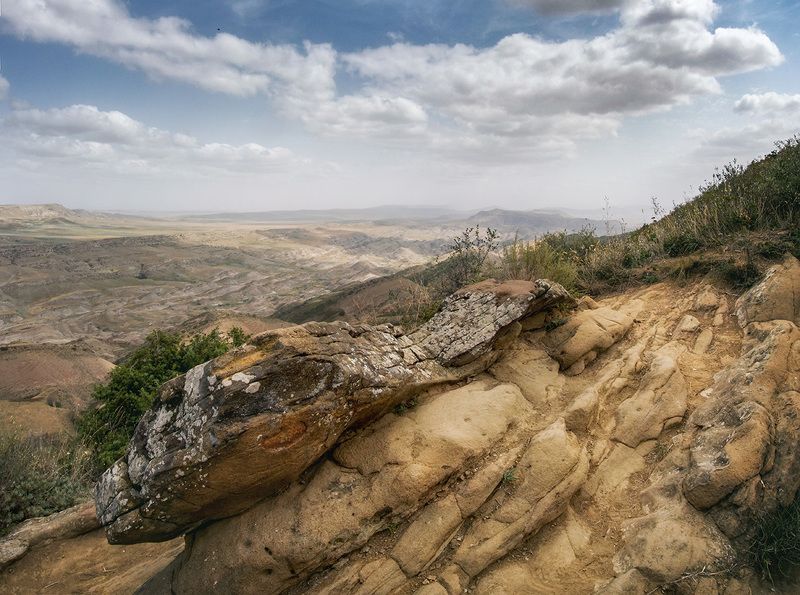 горы, облака, небо, Гареджийский кряж фото превью