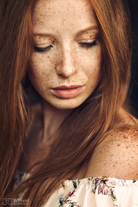 portrait women eyes redhair women by wpixel (More Than Beauty) фото превью