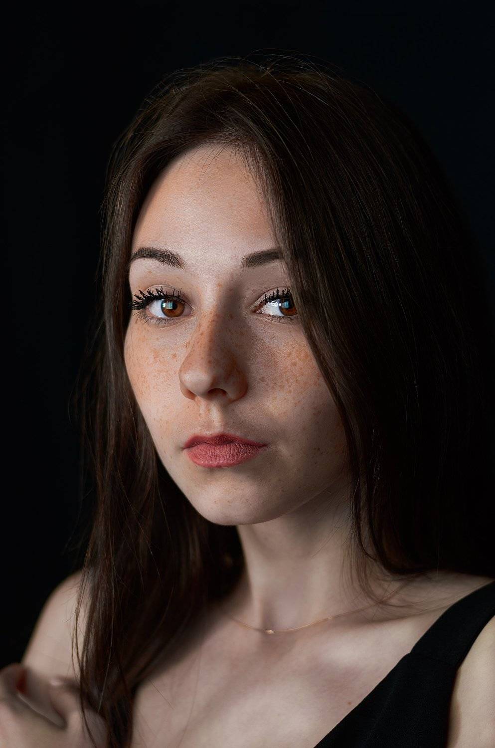 Саша, портрет, Екатеринбург, студия, девушка, рыжая, веснушки, , Данил Тетёркин