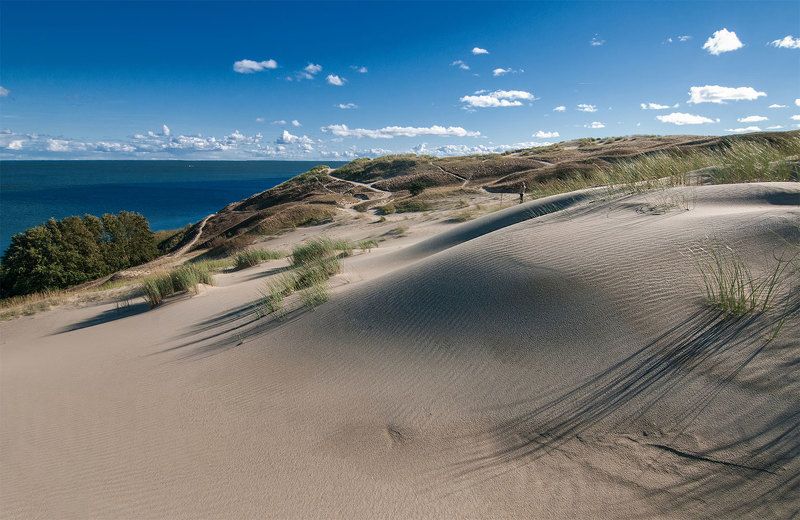 dunes,lagoon,sky,clouds White dunes silence фото превью