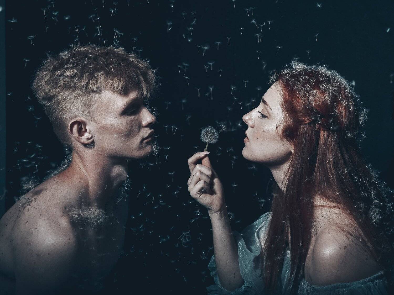 девушка парень одуванчик весна любовь отношения свет тьма, Вероника Гергерт