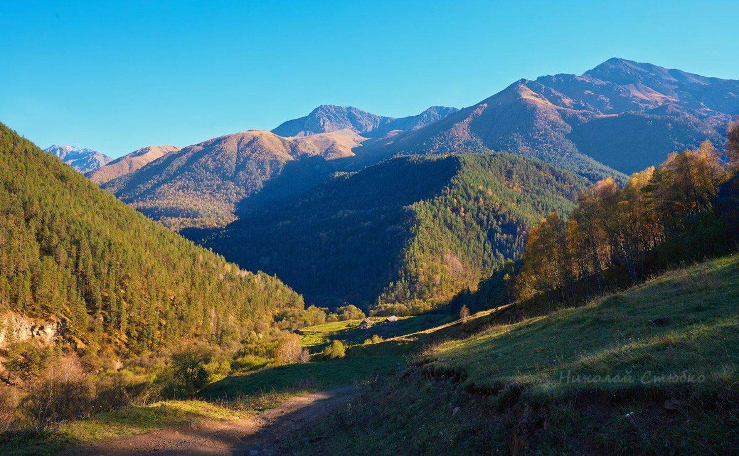 кавказ горы осень, Николай Стюбко