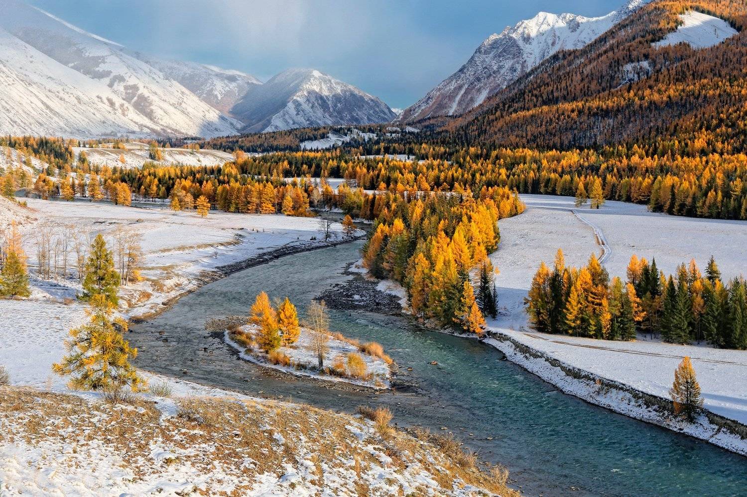 сибирь, алтай, горный алтай, чуя, снег, осень, горы, природа, пейзаж, Галина Хвостенко