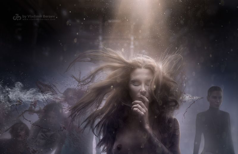 арт-ню, владимир бероеа, vladimir beroev, ню, nude, boduart, фотосессия, beauty, бьюти, бодиарт, голая, naked, фотосет Правда и Ложь отражений. Сцена 4: РАСТОЖДЕСТВЛЕНИЕ фото превью