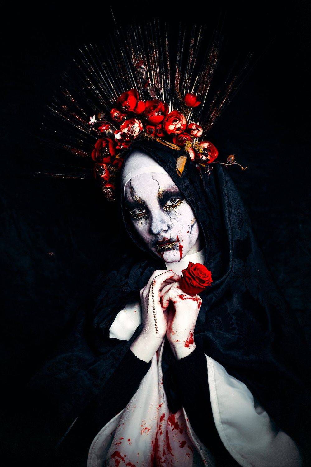 woman, art, portrait, faceart, studio, Руслан Болгов (Axe)