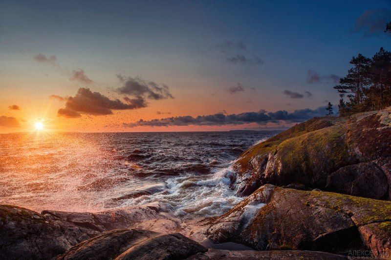 утро, рассвет, карелия, ладога, шхеры Рассвет фото превью