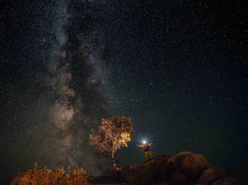 #landscape, #stars, #milkyway, #sky, #starlightnight, #starlight, #night, #man, #tree, #autumn, #russia, #altaikrai, #altai, #пейзаж, #звёзды, #млечныйпуть, #небо, #звёздныйсвет, #звёздноенебо, #ночь, #человек, #дерево, #осень, #россия, #алтайскийкрай, #а Искры фото превью