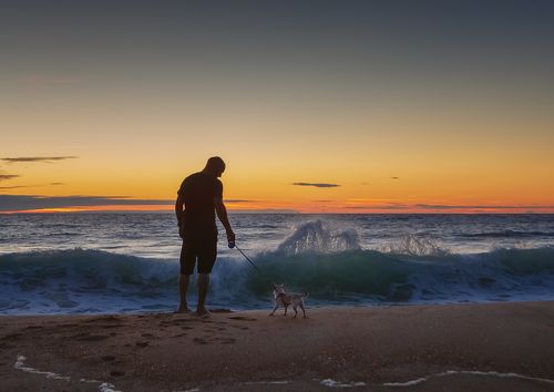 Biscay. Sunset. Travel.