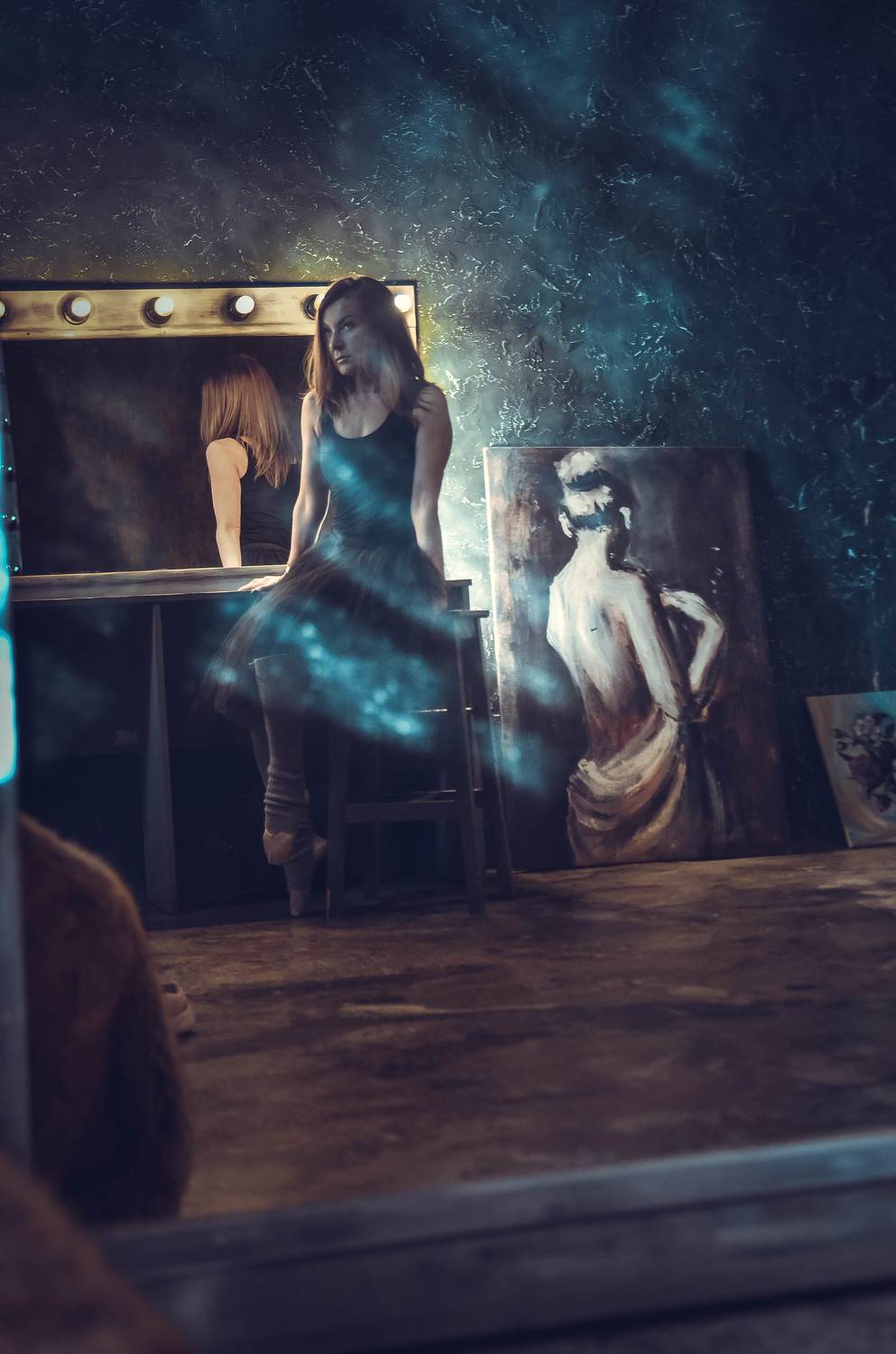 девушка, картина, зеркало, Аверина Елена