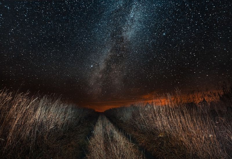 пейзаж Дорога в небо фото превью