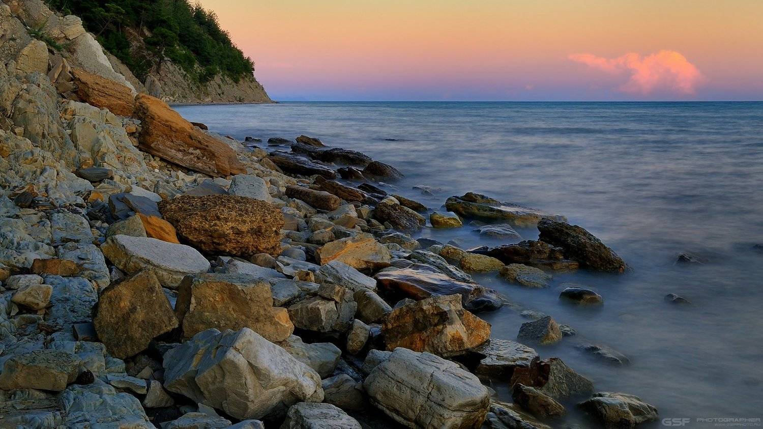 море скалы горы берег камни лето пейзаж, Serj Master