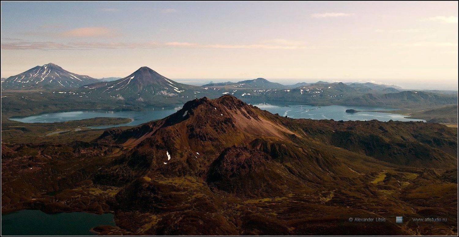 горы, озеро, курильское, вулканы, желтовский, ильинский, неприятная, витаминное, камчатка, Александр Лицис