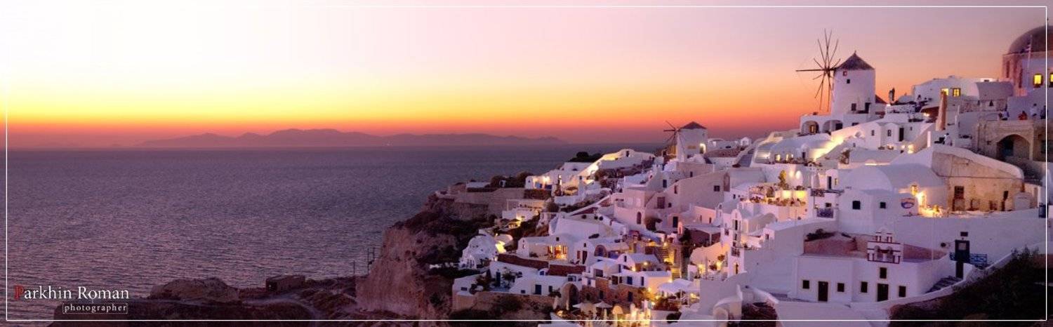 greece, santorini, ia, sunset, Parkhin Roman