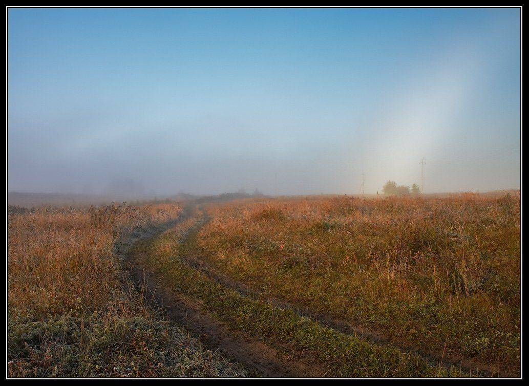 утро, туман, Юрий Фролов