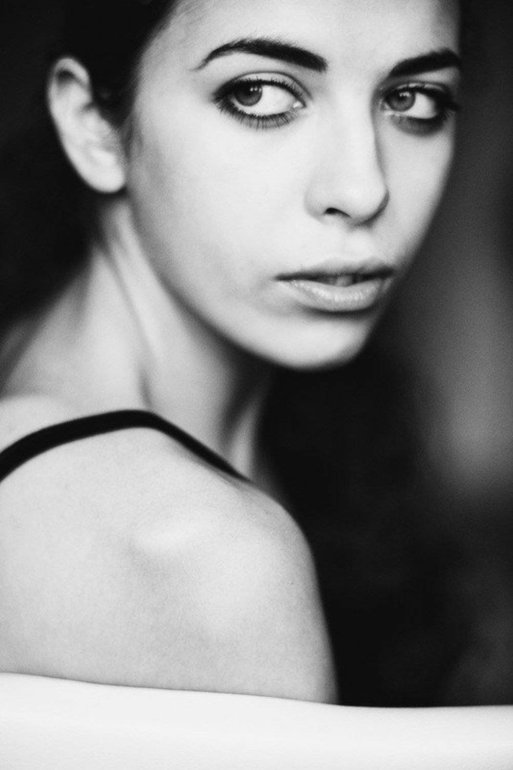 портрет,чб,девушка,глаза, Євген Кукулка