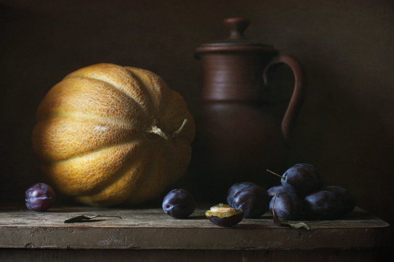 С дыней и сливами... фото превью