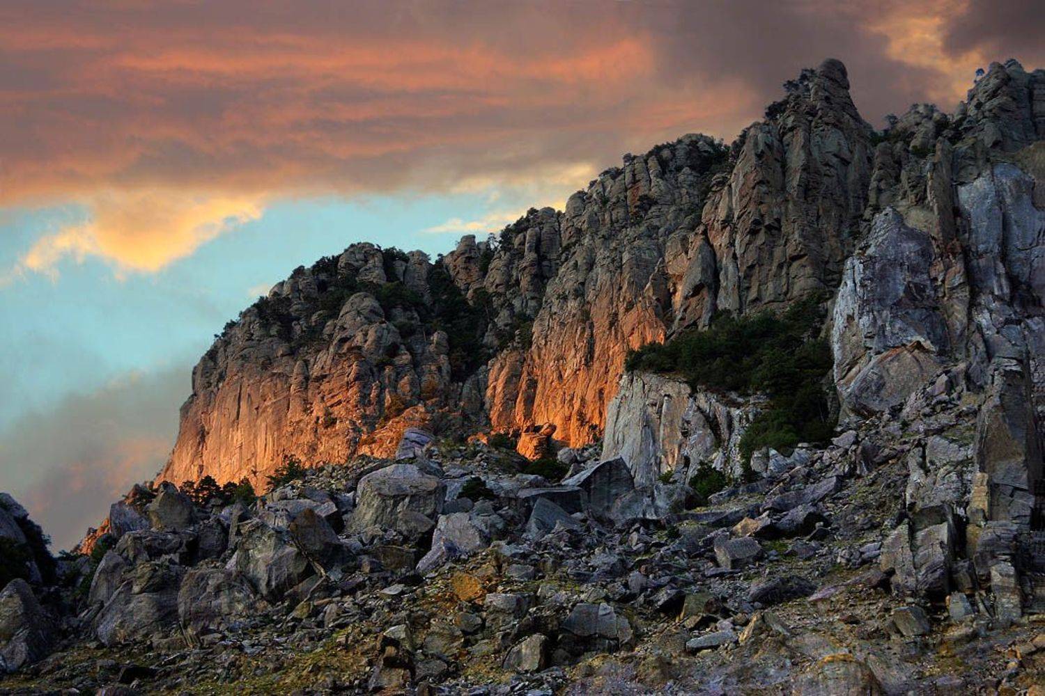 демерджи, крым, закат, скалы, Melnik-oy Serg-N-