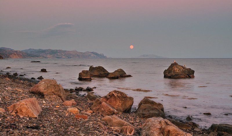 Лунный расссвет. фото превью