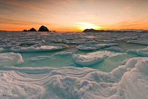 рассвет Охотского моря