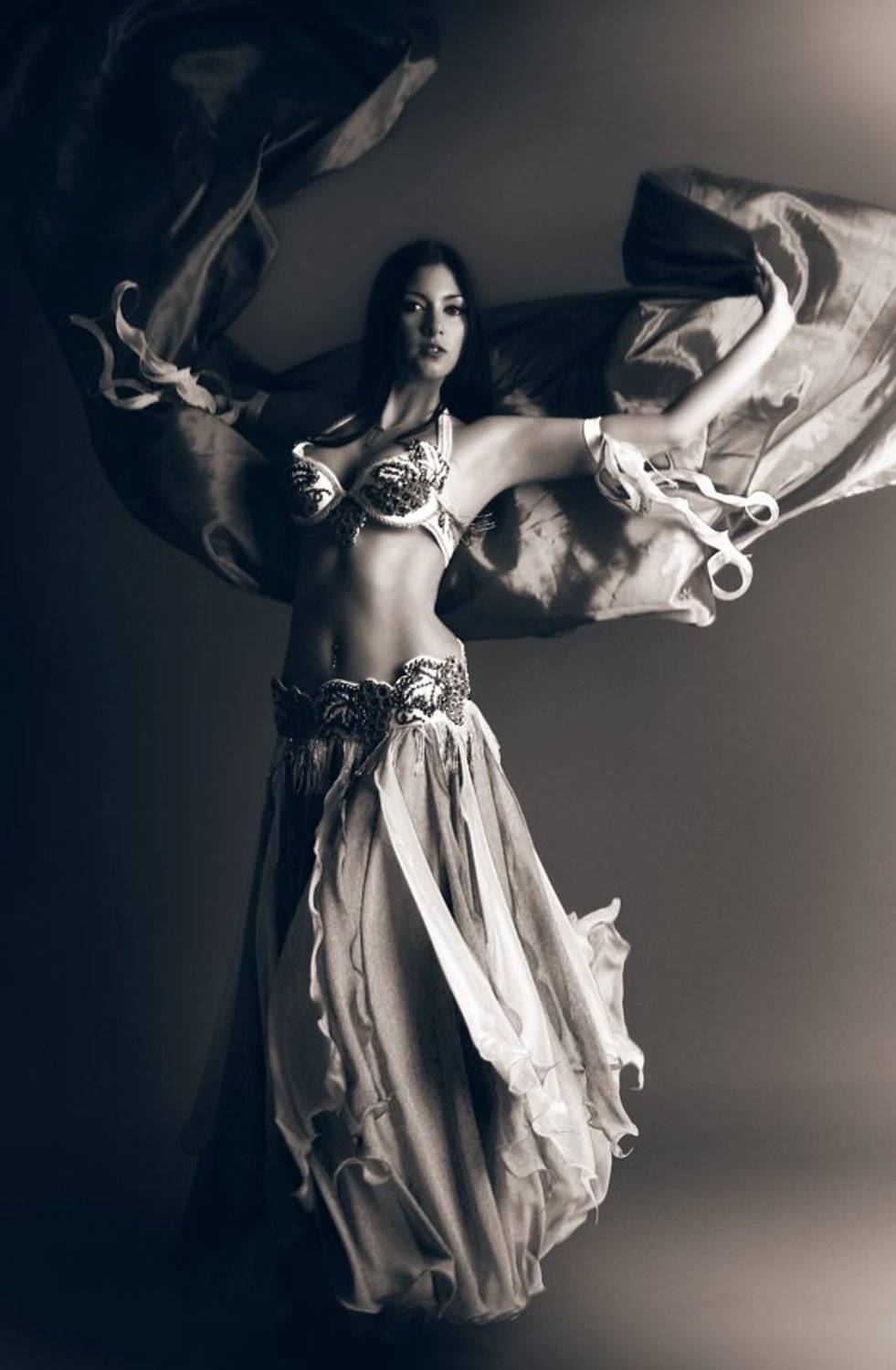 фэнтэзи, девушка, танец, динамика, взмах, ткань, крылья, Алиса Литвинова