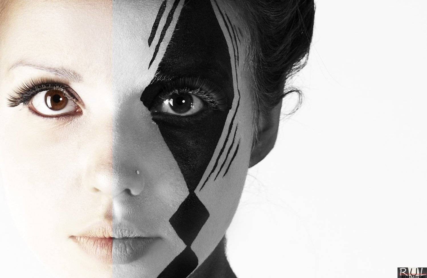 боди-арт, фейс-арт, девушка, модель, портрет, студия, импульсный, свет, Широченко Юрий