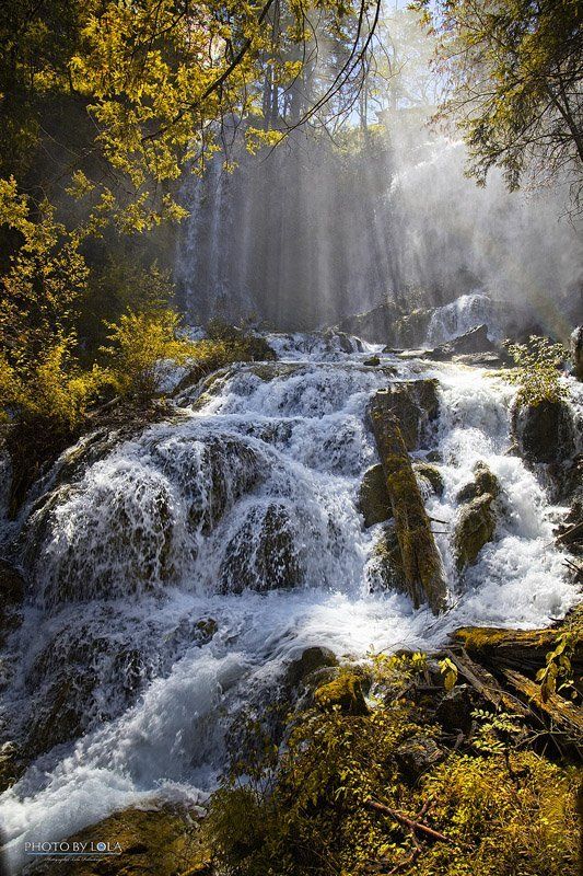 осень, сычуань, китай радужная осень фото превью