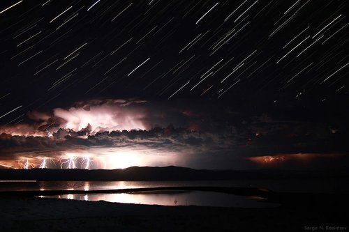 И еще гроза над Байкалом