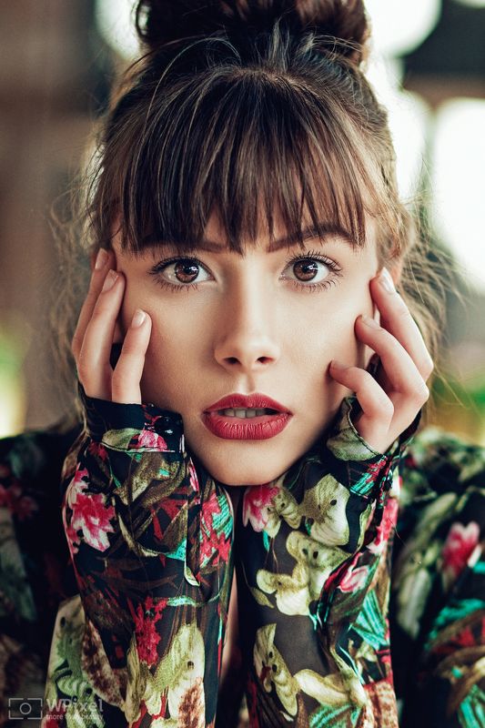 portrait women eyes brunette women by wpixel (More Than Beauty) фото превью