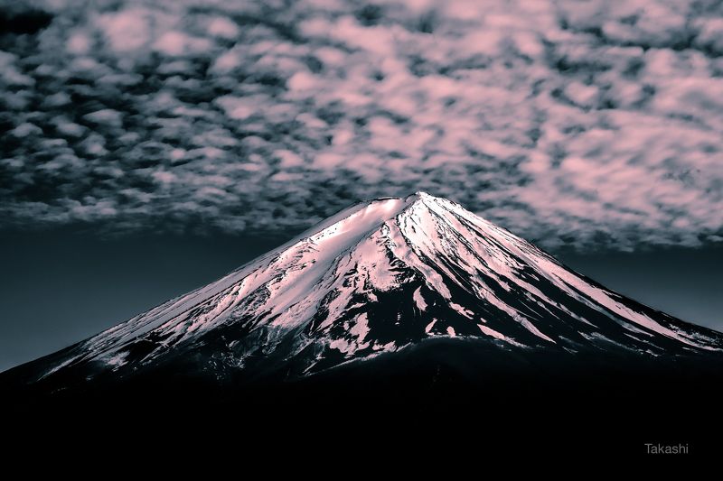 fuji,mountain,snow,cloud, Clouds on Mt Fuji фото превью