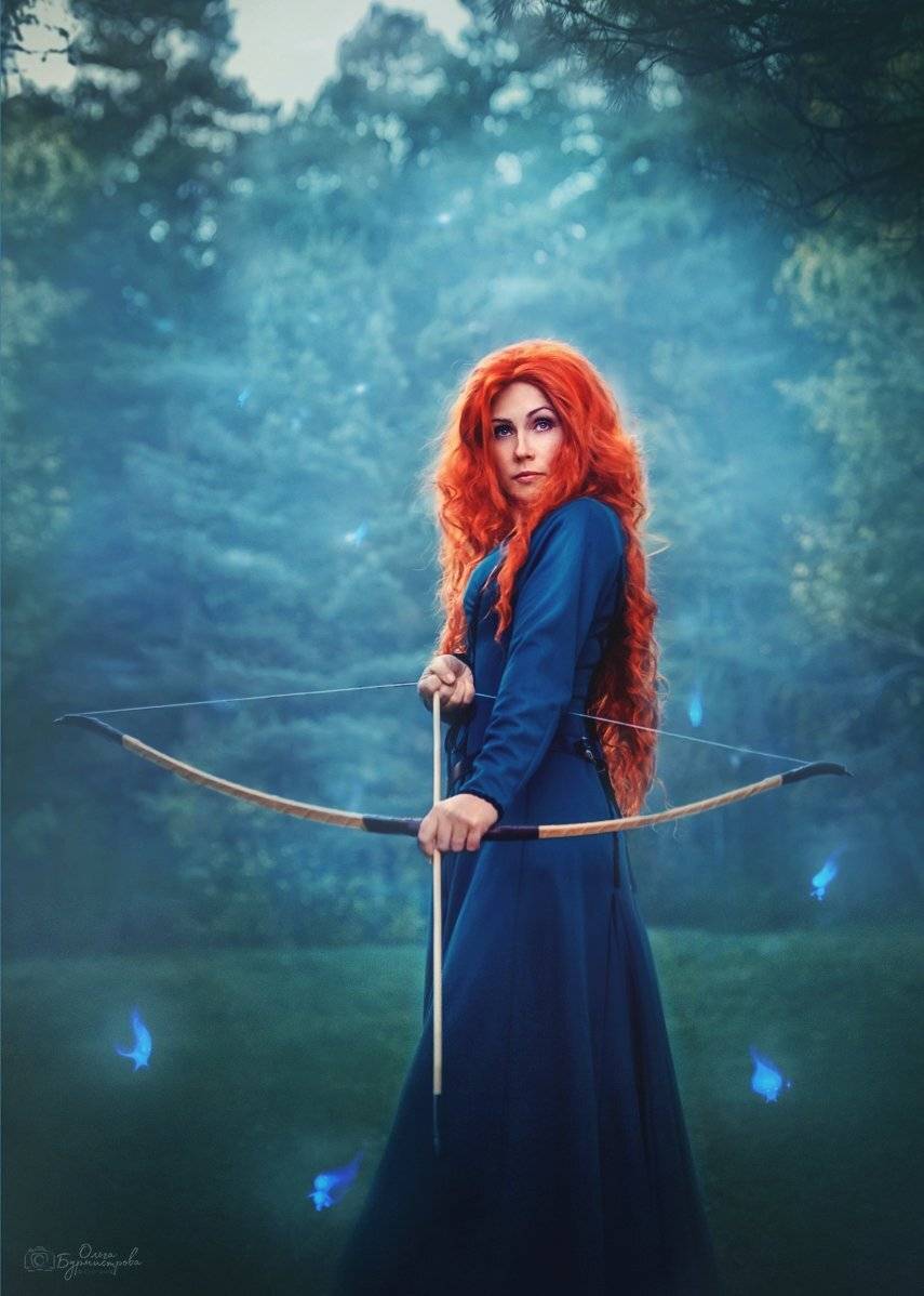 фото в образе, тематическое фото, принцессы диснея, храбрая сердцем, мерида, Ольга Бурмистрова
