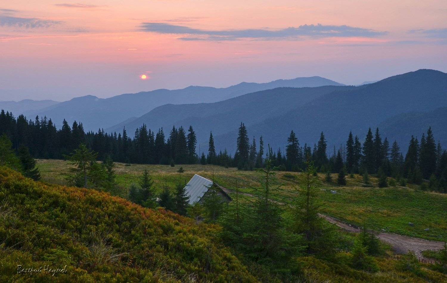 карпаты, горы, мармаросский массив, вечер, закат, Валерий Наумов