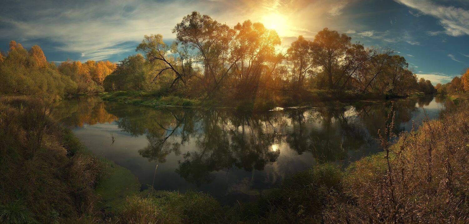вода, истра, подмосковье, осень, золотая осень, Алексей Никонов