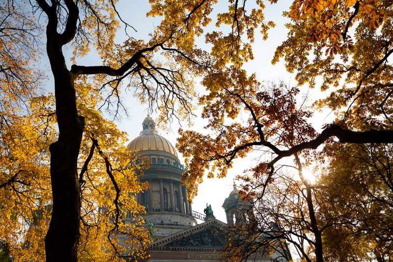 Осенний Петербург. Исаакиевский собор. фото превью
