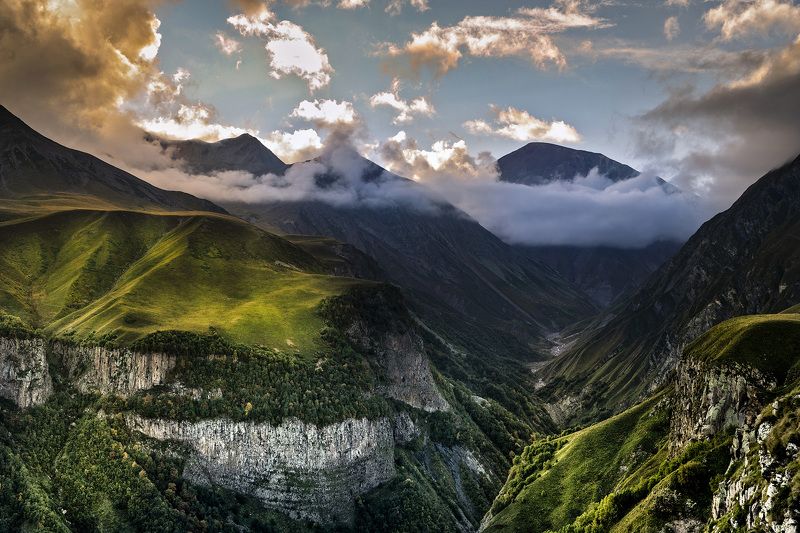 вечер в горах фото превью