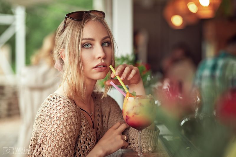 portrait women eyes blonde women by wpixel (More Than Beauty) фото превью