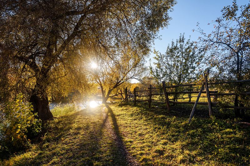 Осенний вечер фото превью