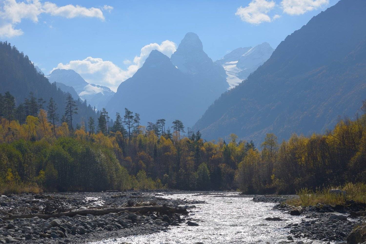 горы, осень, архыз, утро, Александр Жарников