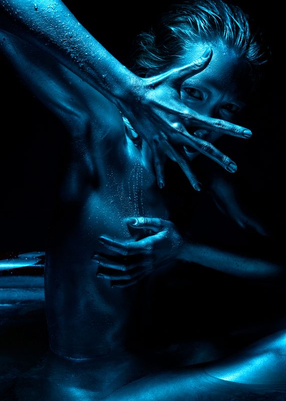 ню, бодарт, nude, bodyart из ртути.. фото превью