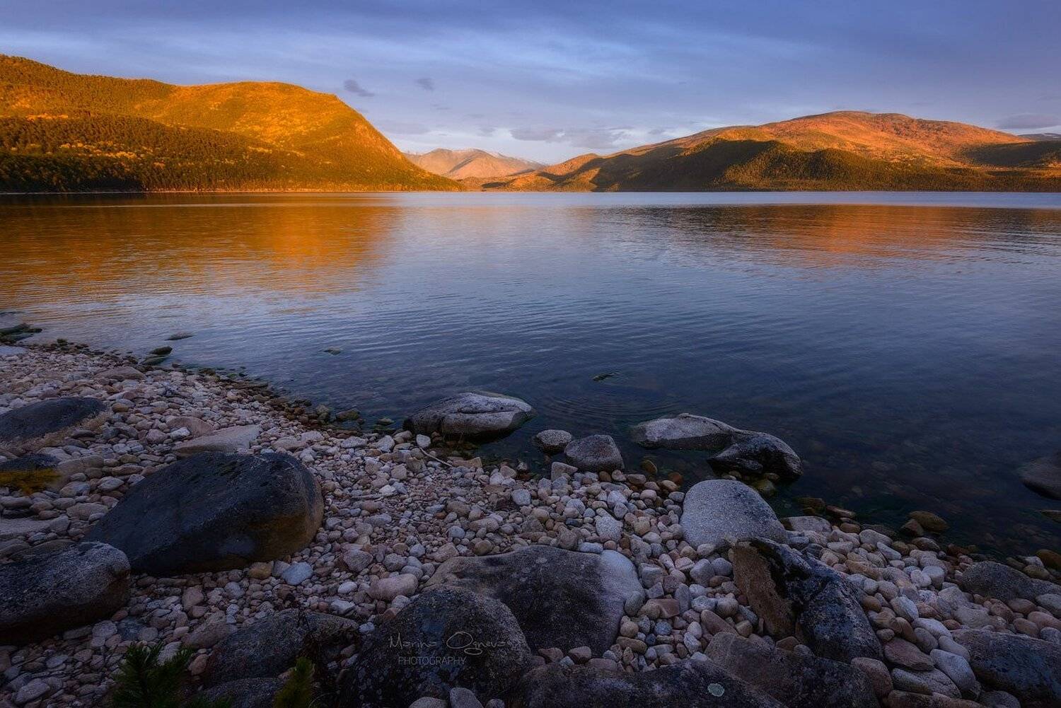 байкал, осень, озеро, горы, закат, Марина Огнева