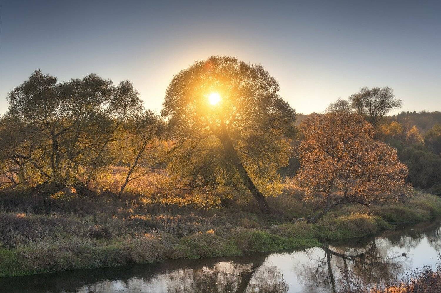 закат,река,природа,осень, Павел Ныриков